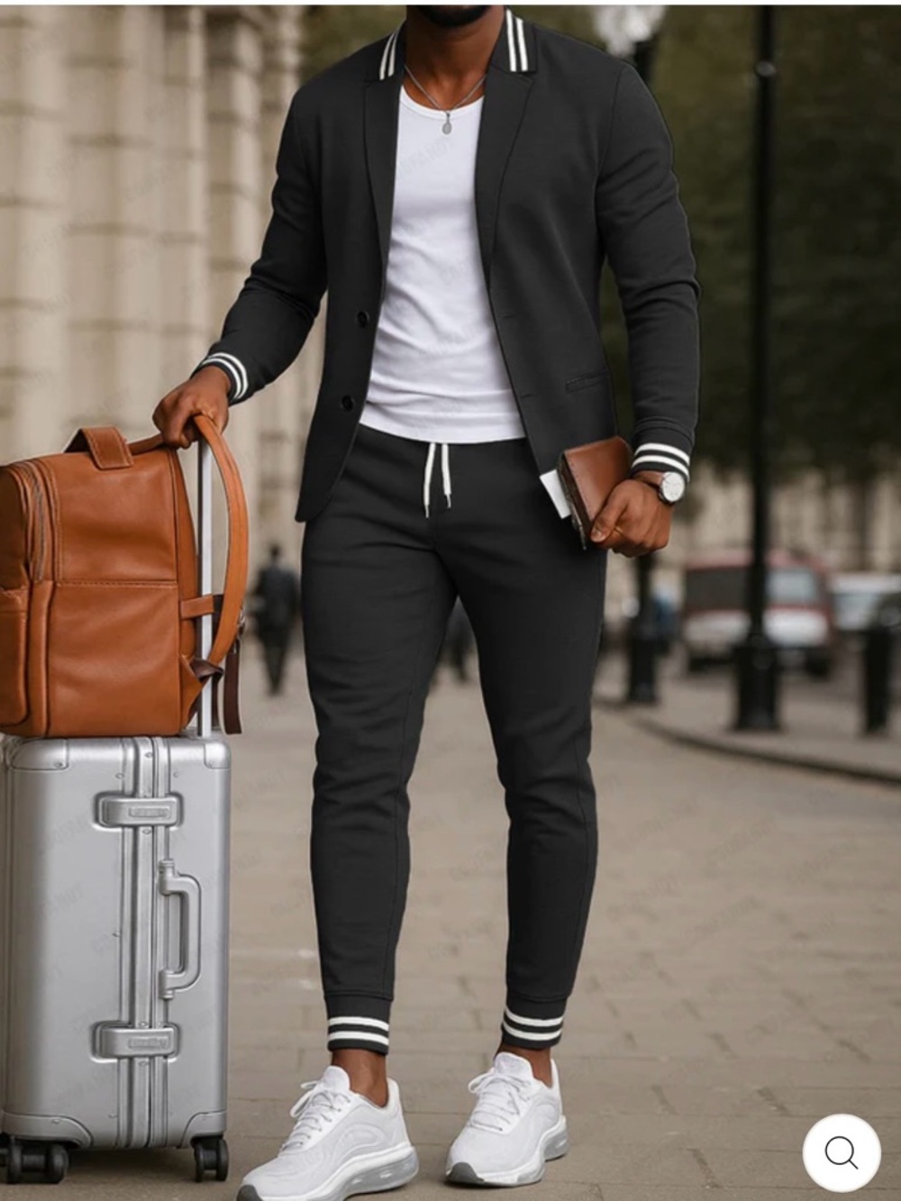 Stylish Black Joggers Suit for Men